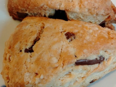 米油とホットケーキミックスで☆チョコスコーン